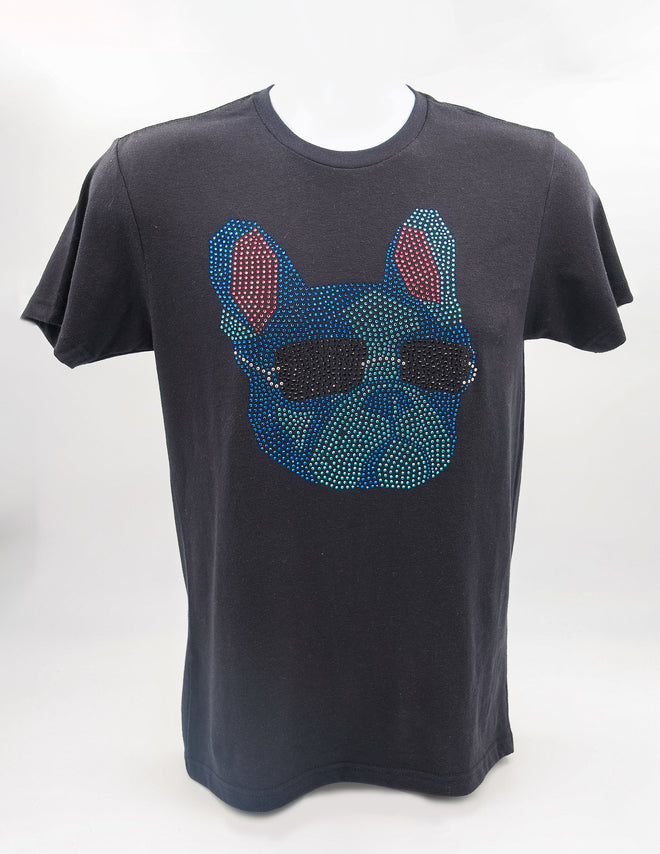 FRENCHIE RHINESTONE T-SHIRT