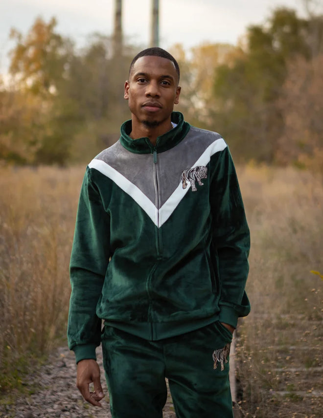 VELOUR MATTHEW BULLDOG JOGGING TOP