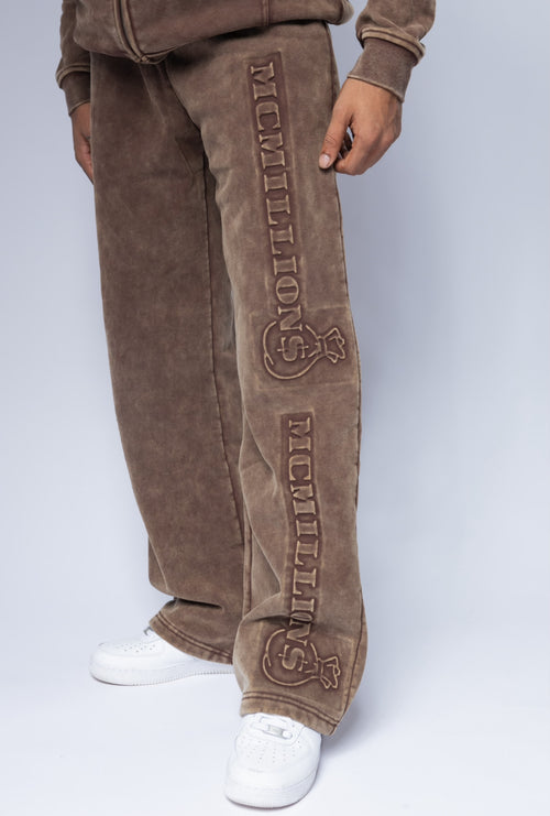 Embossed Acid Wash Joggers