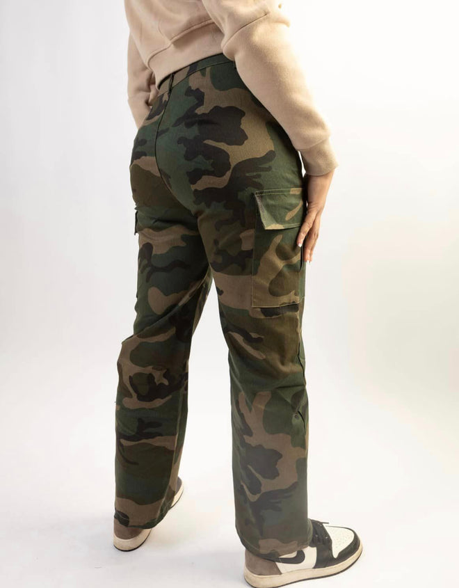 CAMO CARGO JEANS