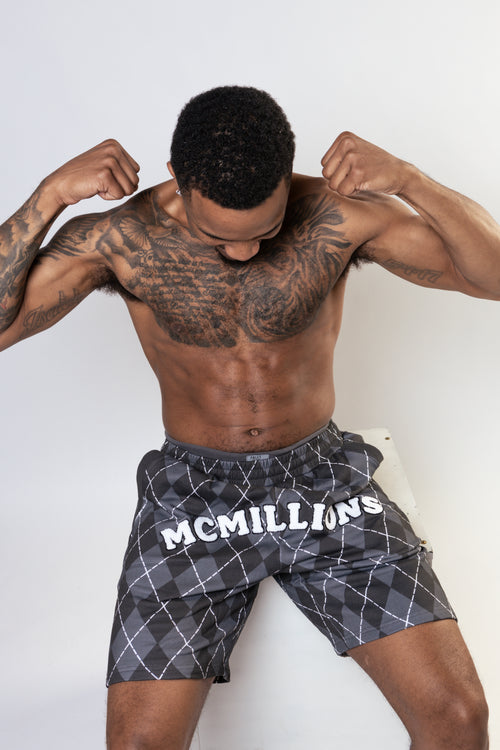 MCMILLIONS CHANEL PATCH SHORTS