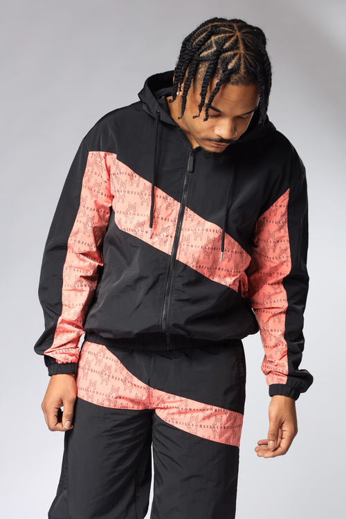 MCMILLIONS  MONOGRAM WAVY WINDBREAKER TOP
