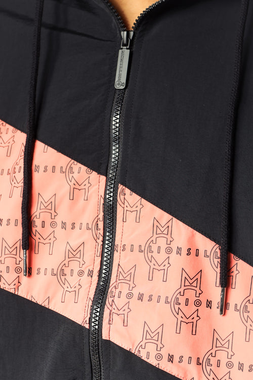 MCMILLIONS  MONOGRAM WAVY WINDBREAKER TOP