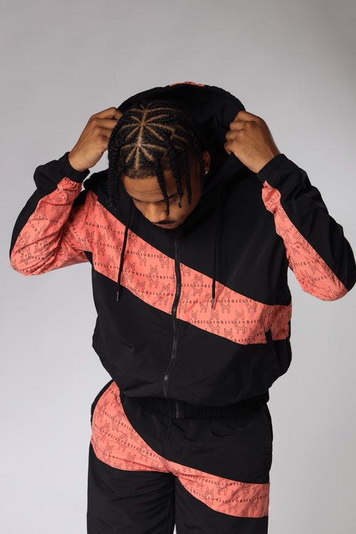 MCMILLIONS  MONOGRAM WAVY WINDBREAKER TOP