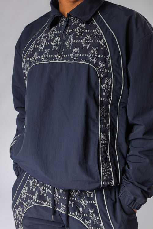 MCMILLIONS MONOGRAM WINDBREAKER TOP