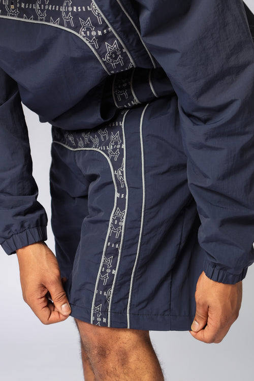 MCMILLIONS MONOGRAM WINDBREAKER SHORTS