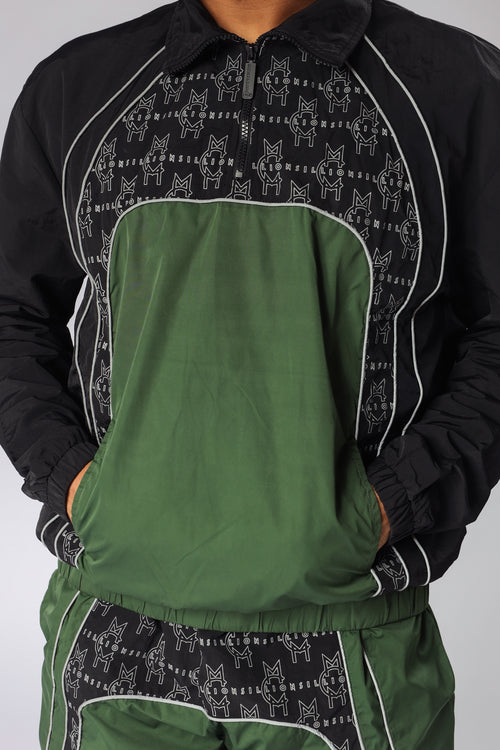 MCMILLIONS MONOGRAM WINDBREAKER TOP