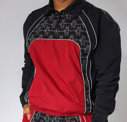 MCMILLIONS MONOGRAM WINDBREAKER TOP
