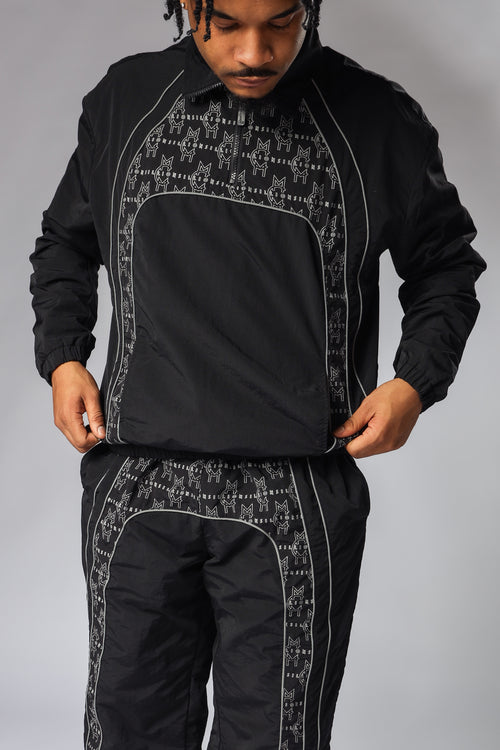 MCMILLIONS MONOGRAM WINDBREAKER TOP