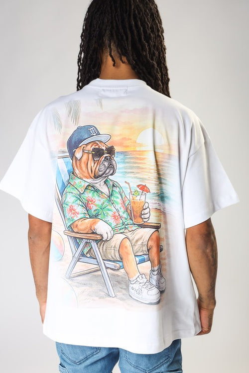 BEACH BULLDOG T-SHIRT