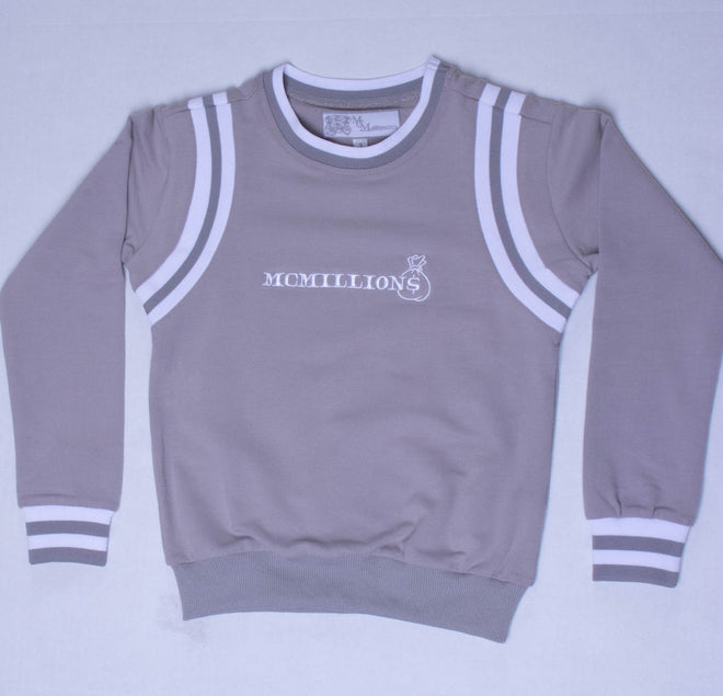 KIDS STRIPED MONEYBAG JOGGING TOP